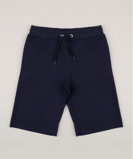 Bermuda-Infantil-Basica-com-Bolsos-em-Moletom-Azul-Marinho-9272834-Azul_Marinho_1