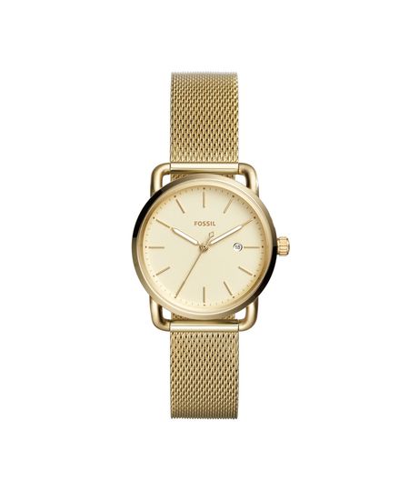Relógio Fossil Feminino Ladies The Commuter Dourado - ES4332/1DN Menor preço em Relógio Fossil Feminino Ladies The Commuter Dourado - ES4332/1DN