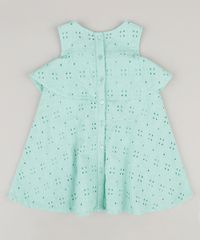 Vestido-Infantil-em-Laise-com-Babado-Sem-Manga-Decote-Redondo-Verde-Claro-9174586-Verde_Claro_2