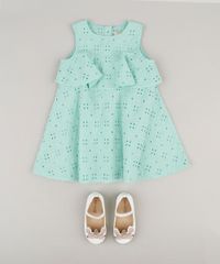 Vestido-Infantil-em-Laise-com-Babado-Sem-Manga-Decote-Redondo-Verde-Claro-9174586-Verde_Claro_3