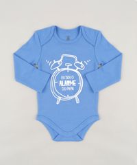 Body-Infantil--Eu-Sou-o-Alarme-do-Papai--Manga-Longa-Gola-Careca-em-Algodao---Sustentavel-Azul-8922139-Azul_1