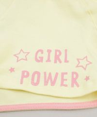Short-Infantil-com-Laco--Girl-Power--em-Algodao---Sustentavel-Amarelo-Claro-9221206-Amarelo_Claro_4