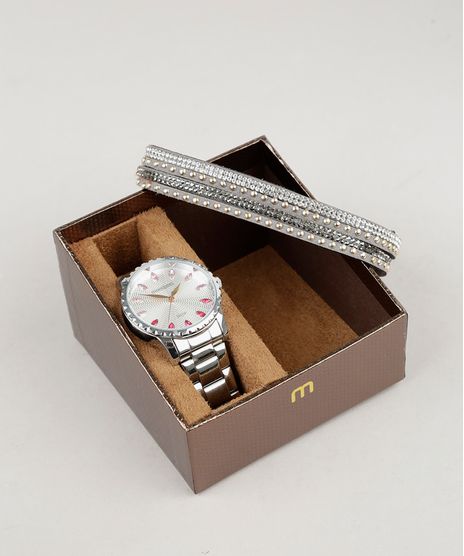 Kit-de-Relogio-Analogico-Mondaine-Feminino---Gargantilha-Choker---99170L0MVNE4K-Prateado-9271333-Prateado_1