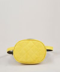 Pochete-Feminina-em-Suede-com-Matelasse-Amarela-9261885-Amarelo_1