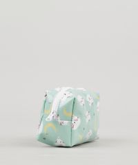 Necessaire-Feminina-Estampada-de-Gatinhas-Verde-Claro-9236889-Verde_Claro_3