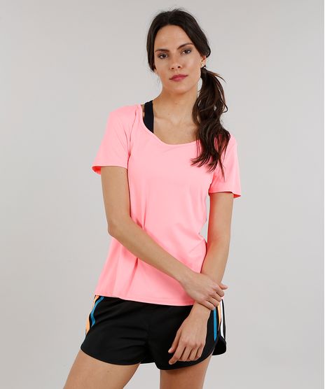 Blusa-Feminina-Esportiva-Ace-Basica-Manga-Curta-Decote-Redondo-Rosa-Neon-9154964-Rosa_Neon_1