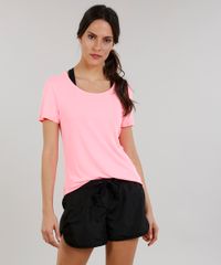 Blusa-Feminina-Esportiva-Ace-Basica-Manga-Curta-Decote-Redondo-Rosa-Neon-9154965-Rosa_Neon_1