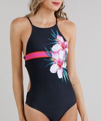Maio-Body-Frente-Unica-Sem-Bojo-com-Estampa-Floral-e-Protecao-UV50--Preto-9284364-Preto_4