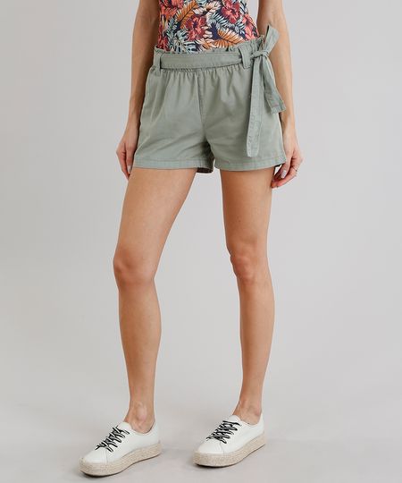 Short-Feminino-Clochard-com-Faixa-de-Amarrar-Verde-Militar-9287368-Verde_Militar_1