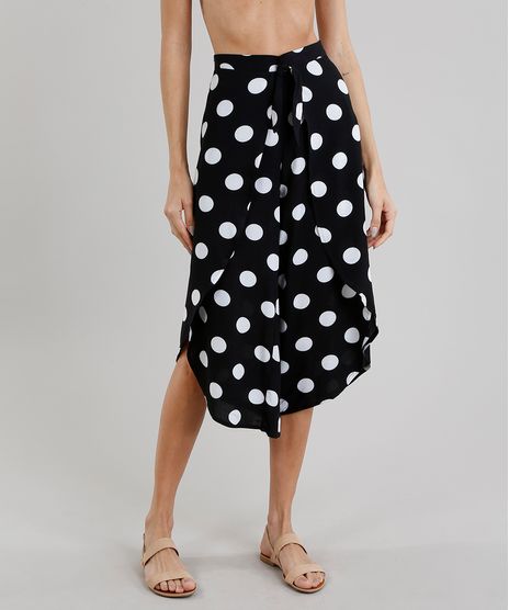 Calca-Feminina-Pantacourt-Envelope-Estampada-de-Poas-Preta-9225708-Preto_1
