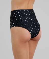 Biquini-Calcinha-Hot-Pant-Dupla-Face-Estampado-de-Poas-com-Protecao-UV50--Preta-9221412-Preto_2