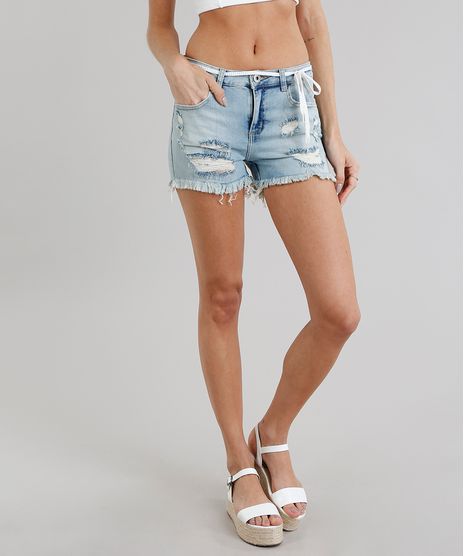 Short-Jeans-Feminino-Reto-Destroyed-com-Cinto-Cadarco-Azul-Claro-9287236-Azul_Claro_1