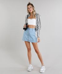 Saia-Jeans-Feminina-Cintura-Alta-com-Botoes--Azul-Claro-9281305-Azul_Claro_3