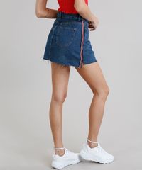 Saia-Jeans-Feminina-com-Faixa-Lateral-Barra-Desfiada-Azul-Escuro-9269768-Azul_Escuro_2