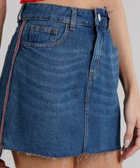 Saia-Jeans-Feminina-com-Faixa-Lateral-Barra-Desfiada-Azul-Escuro-9269768-Azul_Escuro_4