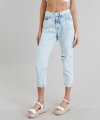Calca-Jeans-Feminina-Mom-Pants-Listrada-com-Puidos-Azul-Claro-9271808-Azul_Claro_1