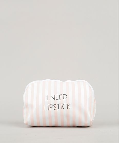 Necessaire-Feminina-Listrada--I-Need-Lipstick--Branca-9261113-Branco_1