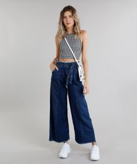 Regata-Feminina-Cropped-Halter-Neck-Estampada-Xadrez-com-Recortes-Laterais--Off-White-9265086-Off_White_3