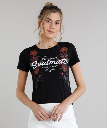 Blusa-Feminina--Find-Your-Soulmate--Manga-Curta-Decote-Redondo-Preta-9249368-Preto_1