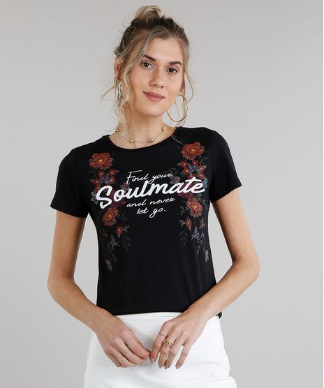 Blusa-Feminina--Find-Your-Soulmate--Manga-Curta-Decote-Redondo-Preta-9249368-Preto_1