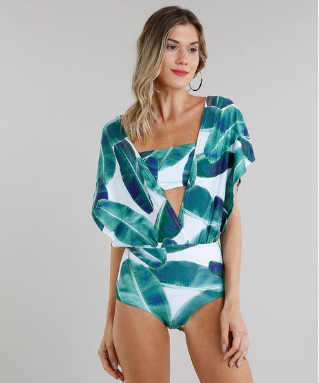 Maio-Body-Estampado-de-Folhas-Transpassado-Decote-V-com-Top-Faixa-e-Protecao-UV50--Branco-9221491-Branco_1