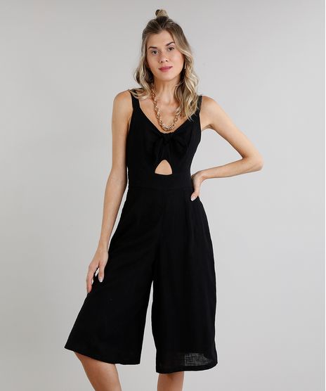 Macacao-Feminino-Pantacourt-com-Vazado-e-No-Decote-V-Preto-9181776-Preto_1