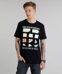 Camiseta-Masculina--Como-Fazer-um-Aviaozinho--Manga-Curta-Gola-Careca-Preta-9308173-Preto_1