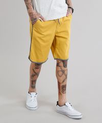 Bermuda-Masculina-com-Cordao-Mostarda-9261175-Mostarda_1