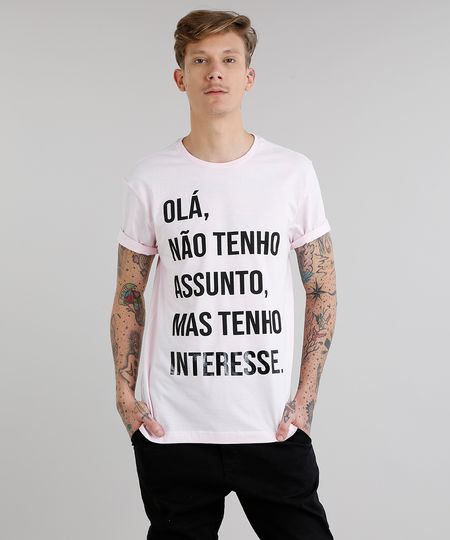 Camiseta-Masculina--Nao-Tenho-Assunto--Manga-Curta-Gola-Careca-Rosa-Claro-9304448-Rosa_Claro_1 Camiseta-Masculina--Nao-Tenho-Assunto--Manga-Curta-Gola-Careca-Rosa-Claro-9304448-Rosa_Claro_1