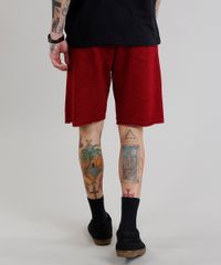 Bermuda-Masculina-em-Moletom-Mescla-Vinho-9227682-Vinho_2