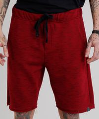 Bermuda-Masculina-em-Moletom-Mescla-Vinho-9227682-Vinho_4