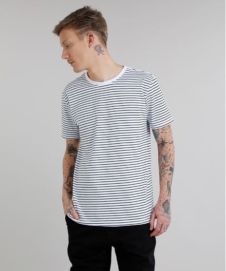 Camiseta-Masculina-Basica-Listrada-Manga-Curta-Gola-Careca-Branca-8551673-Branco_1
