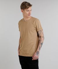 Camiseta-Masculina-Basica-Listrada-Manga-Curta-Gola-Careca-Caramelo-8551673-Caramelo_1