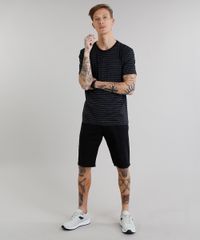 Camiseta-Masculina-Basica-Listrada-Manga-Curta-Gola-Careca-Preta-8551673-Preto_3