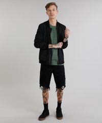 Camiseta-Masculina-Basica-Listrada-Manga-Curta-Gola-Careca-Verde-Militar-8551673-Verde_Militar_3
