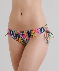Biquini-Calcinha-Tanga-com-Franzido-Estampado-de-Pranchas-de-Surf-com-Protecao-UV50--Verde-9286637-Verde_1