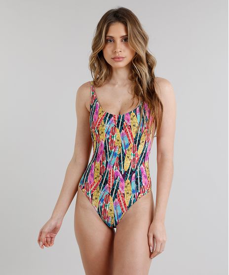 Maio-Body-Sem-Bojo-Estampado-de-Pranchas-de-Surf-com-Protecao-UV50--Verde-9286641-Verde_1