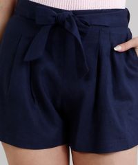 Short-Feminino-Clochard-em-Linho-com-Faixa-de-Amarrar-Azul-Marinho-9249361-Azul_Marinho_4
