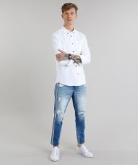 Calca-Jeans-Masculina-Tapered-Cropped-Destroyed-Eco-Recycle-Azul-Claro-9202838-Azul_Claro_3