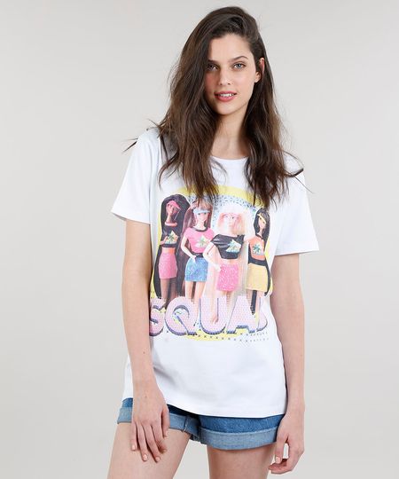 T-shirt-Feminina-Barbie--Squad--Manga-Curta-Off-White-9329755-Off_White_1 T-shirt-Feminina-Barbie--Squad--Manga-Curta-Off-White-9329755-Off_White_1
