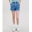 Short-Jeans-Feminino-Cintura-Alta-com-Pregas-Azul-Medio-9341564-Azul_Medio_1