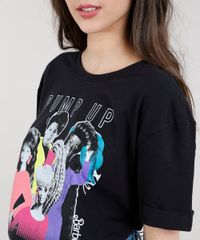 T-shirt-Feminina-Barbie--Pump-It--Manga-Curta-Preta-9329757-Preto_5