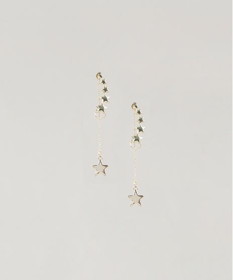 Brinco-Feminino-com-Estrelas-Dourado-9218437-Dourado_1