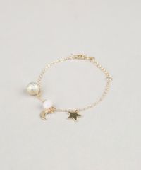 Pulseira-Feminina-com-Pingente-Lua-e-Estrela-Dourado-9218913-Dourado_1