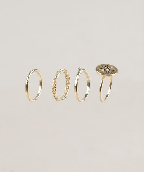 Kit-de-4-Aneis-Femininos-Dourado-9218479-Dourado_1