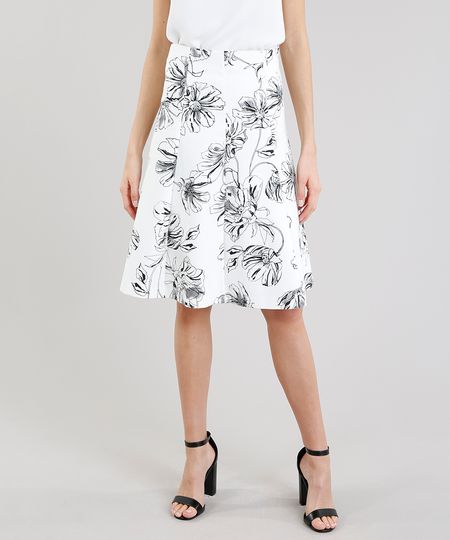 Saia-Evase-Feminina-Estampada-de-Floral-Off-White-9189862-Off_White_1