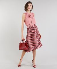Saia-Evase-Feminina-Estampada-Geometrica-Assimetrica-Coral-9186966-Coral_3