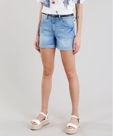 Short-Jeans-Feminino-Midi-com-Cinto-Trancado-Azul-Claro-9283630-Azul_Claro_1