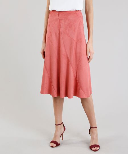 Saia-Midi-Feminina-em-Suede-Coral-9213240-Coral_1 Saia-Midi-Feminina-em-Suede-Coral-9213240-Coral_1