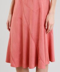 Saia-Midi-Feminina-em-Suede-Coral-9213240-Coral_4